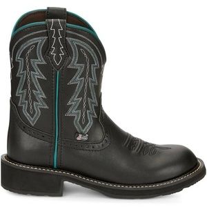 ➖JUSTIN BOOTS➖ Black Leather Gypsy Lyla Cowgirl Western Boot